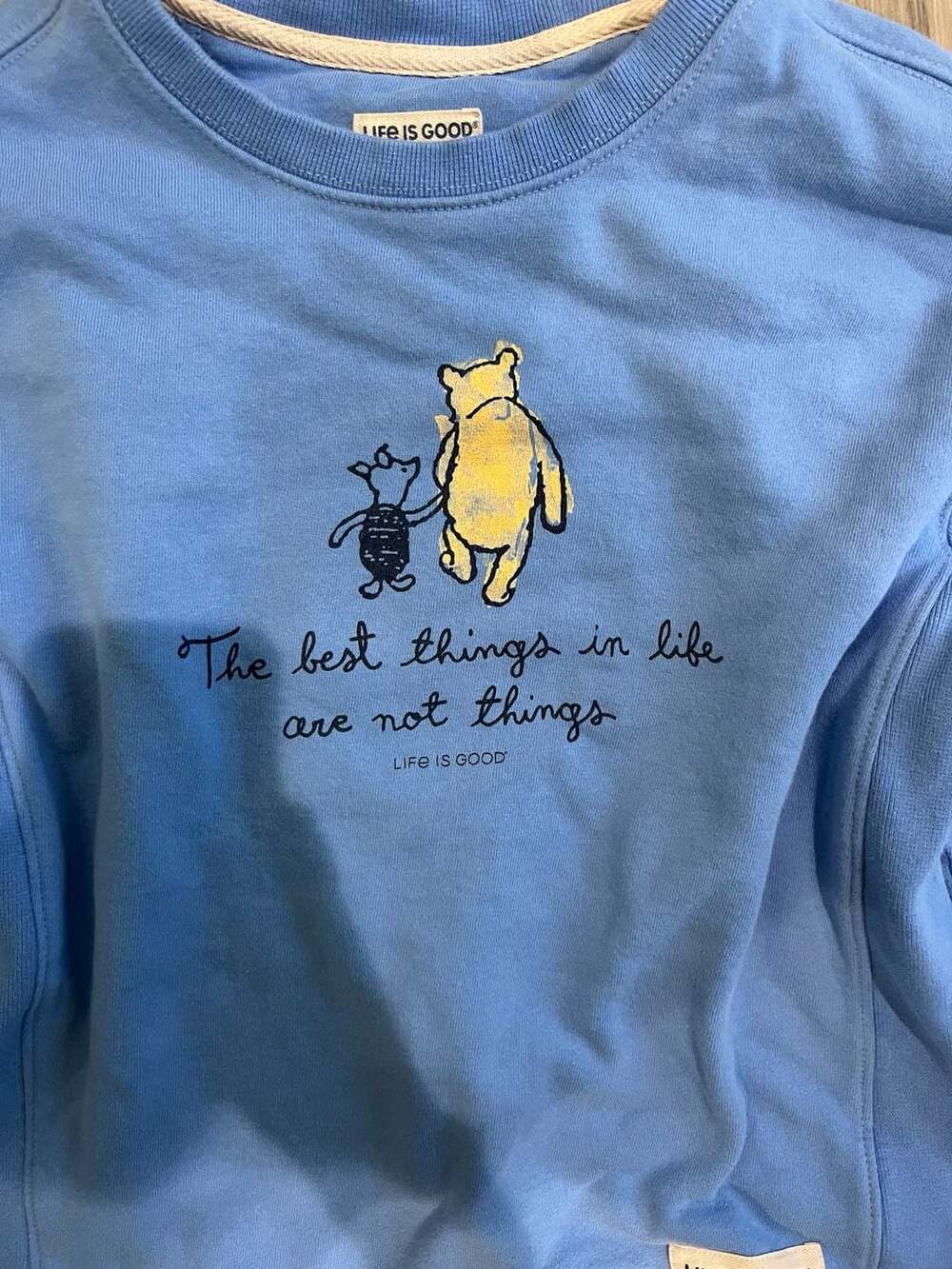Life is Good Women's Winnie the Pooh 'The best things in life are not things' Sw - Picture 3 of 5